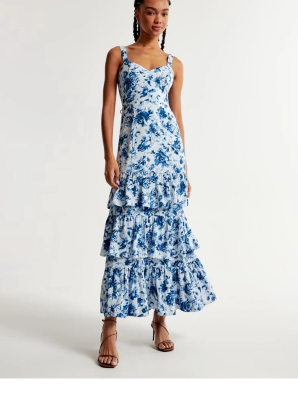 Abercrombie & Fitch Tiered Ruffle Dress